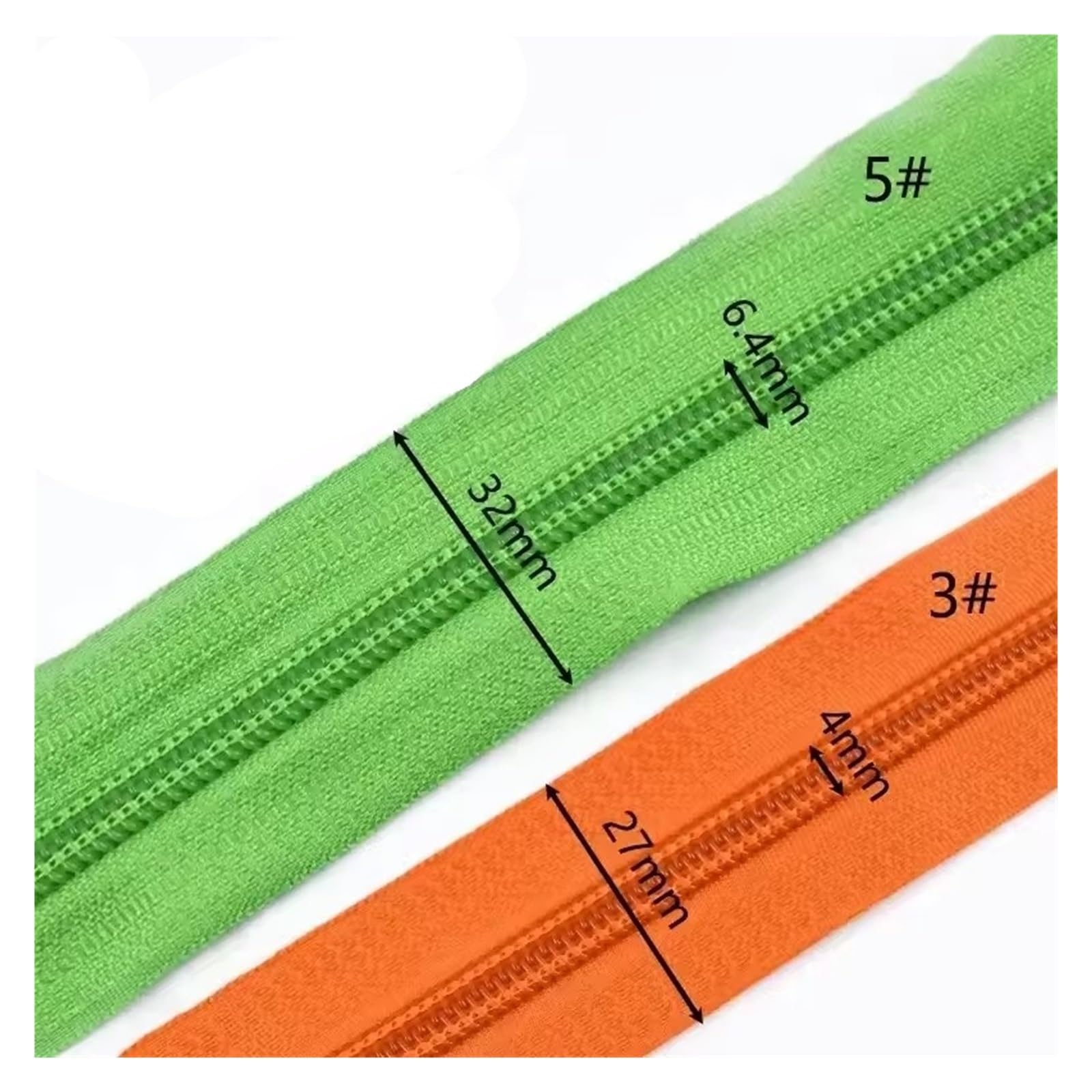 1pc 40M 3#5# Cerniera In Nylon Con Cursori Zip Abbigliamento Al Metro Zaino Sostituisci Cerniere Kit Di Riparazione Accessori for Cucire Fai Da Te(DarkGray,40MZipsNo3)