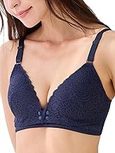 [Inujirushi Honpo] Front Open Lace Nursing Bra Navy L BR1282