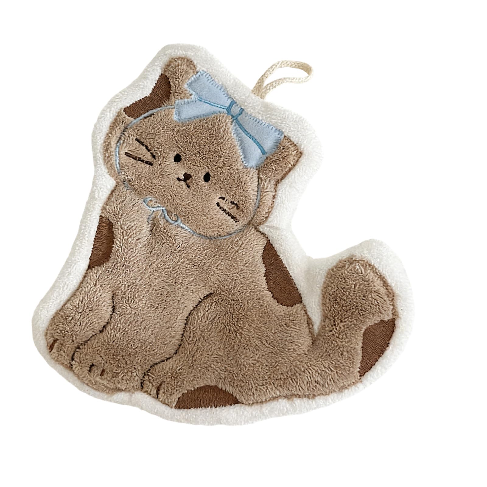 Qusinfc Lovely Cats Shape Corals Fleece Hand Towel Highly Absorbent and Gentle on Skin Hand Cloth Wash Towel for Kids Adult Microfleece