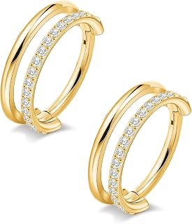 limerencia Titanium Hoop Earrings,16/18G Piercing Jewelry for Men Women | Implant Grade Nickel-free for Sensitive Skin Clicker Hoops 6/8/10mm 2Pcs for Septum Helix Tragus Piercing