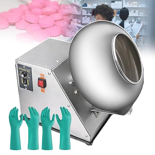 Sugar Coating Machine With 2 Gloves | Automatic Candy Polishing