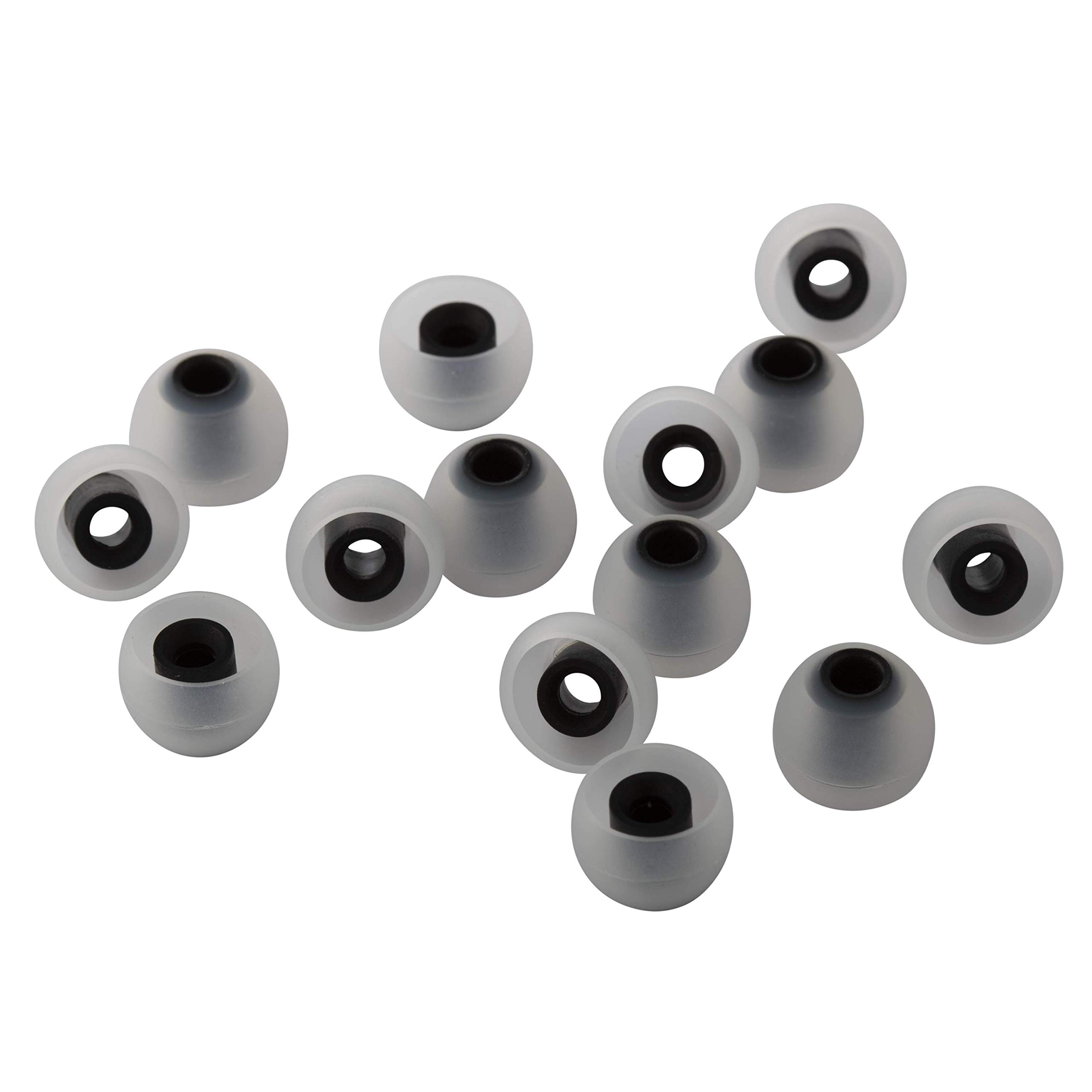 Xcessor (S 7 Pairs (14 Pieces) of Silicone Replacement In Ear Earphone Small Size Earbuds. Replacement Ear Tips for Popular In-Ear Headphones. Transparent/Green — view 11