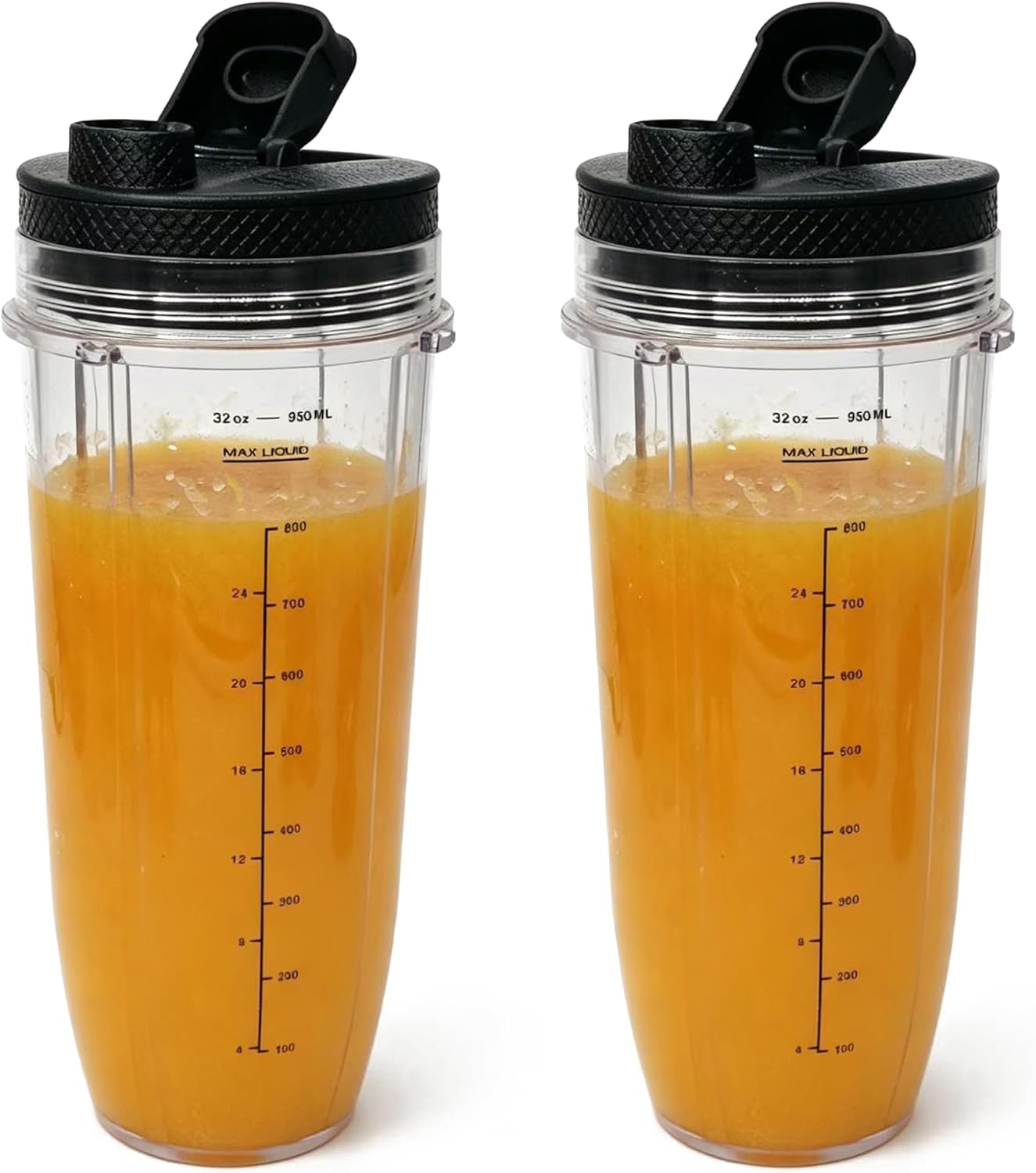 2 juegos de repuesto de vaso de 32 oz con tapa vertedora para Ninja