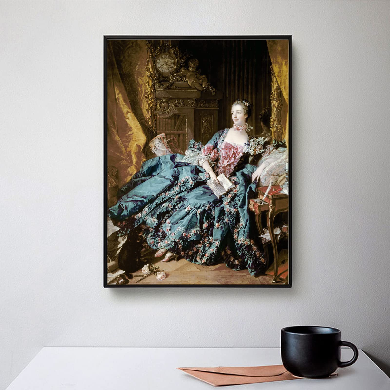 Amazon.co.jp: ZZPT Francois Boucher ポスター - ポンパドール