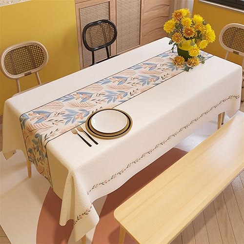 Rectangle Dining Table Cloth Fashion Tablecloth High-end Waterproof American Light Luxury Rural Tablecloth Rectangular Coffee Table Cover Dining