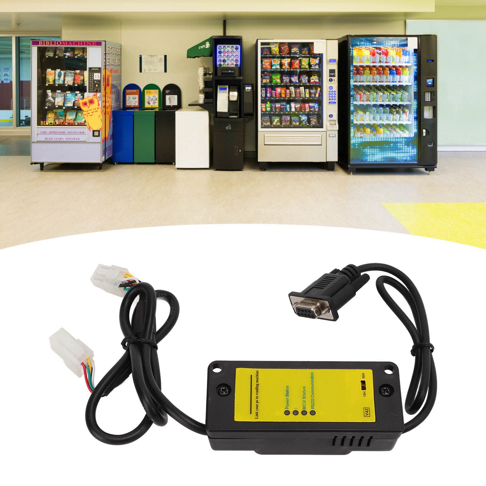 SNOQ RS232 MDB Interface Module High Practicality Easy to use ABS Material Vending Machine Interface Module for Vending Machine