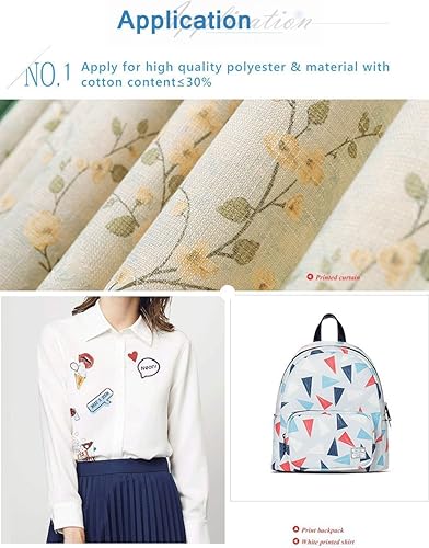 Miniatura 5 de A-SUB Papel de sublimación de 8.5 x 11 pulgadas, 110 hojas y alfombrilla de mouse de sublimación en blanco, 11 unidades