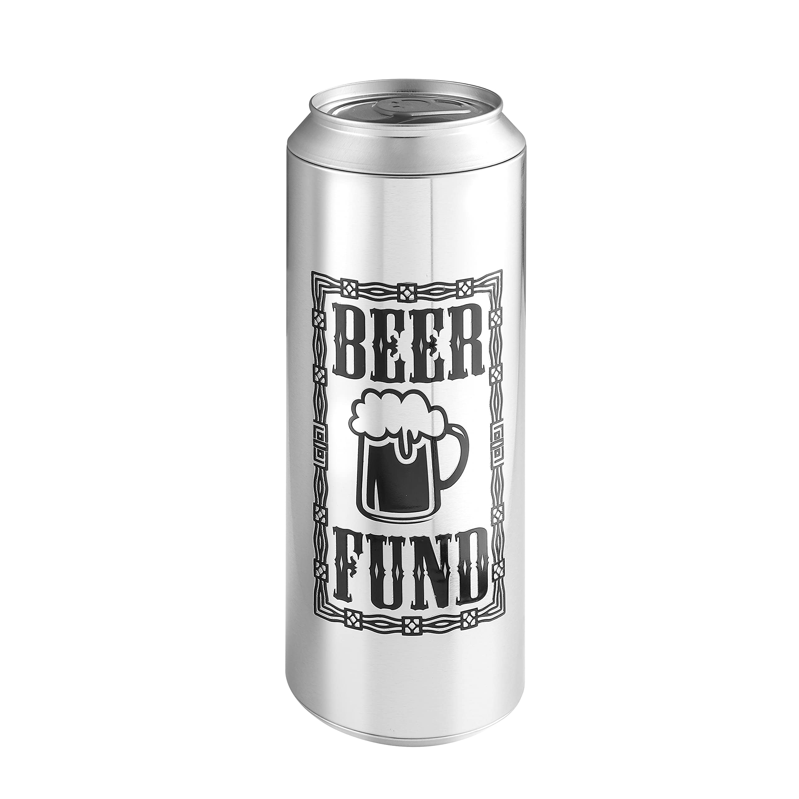 Supersize Can Beer Fund Savings Giant Novelty Metal Soda Drink Design Tall Stainless Steel Money Box