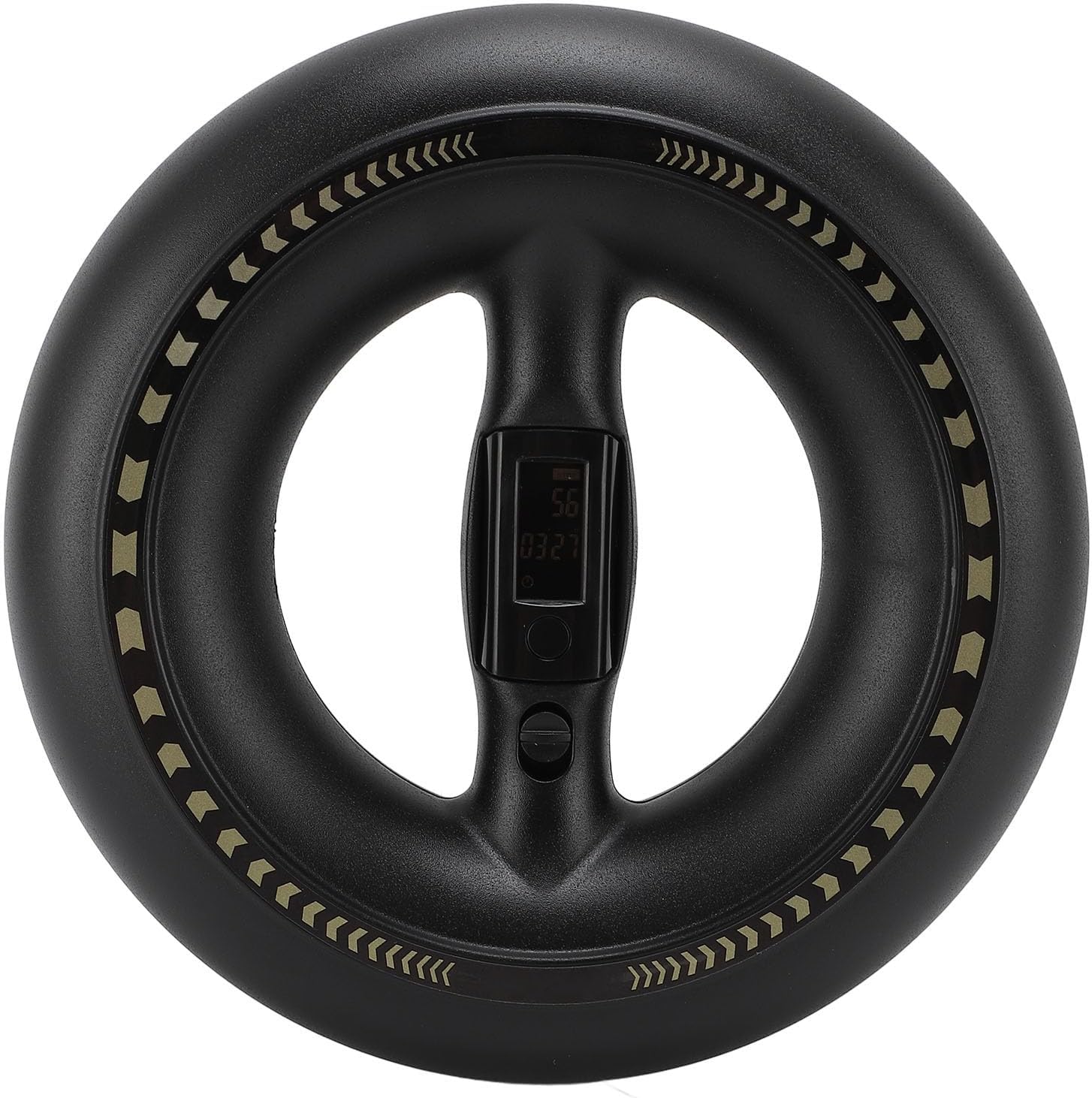 SUNGOOYUE Wrist Trainer Ball, Smart Display Curved Handle Grip Strength Exerciser with Advanced Speed Sensing for Arm Wrist Finger Chest Back Muscle Training