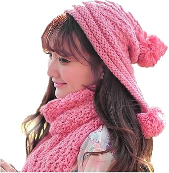 Winter Protect Ears Warm Beanie Hat 100% Handmade Knitted Cap with Pom