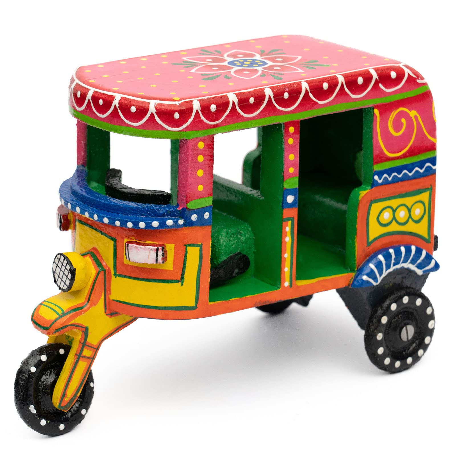 Toolart India Handmade Colorful Push and Pull Toys Wooden Auto Rickshaw (No Battery Needed & Color May Vary) (B0BN4DMNJT) Amazon Price History, Amazon Price Tracker