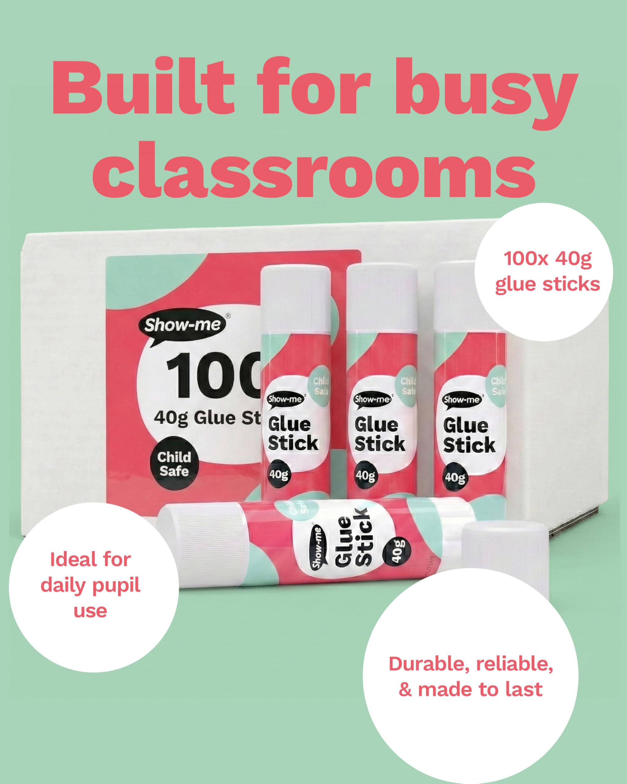 Classmaster G40100 Premium Glue sticks, 40 g (Pack of 101)