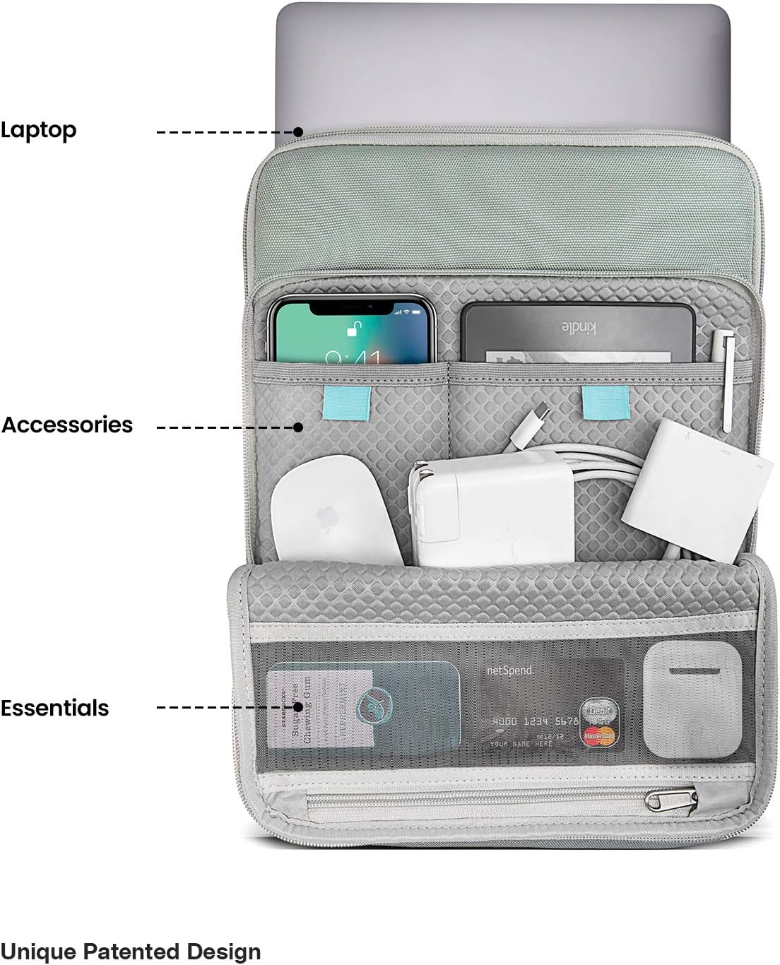 ❤ Crazy Deals tomtoc 360 Protection Laptop Sleeve Designed for 15 Inch MacBook Pro with USB-C A1707 A1990, Waterproof Cordura Fabric Case for 2020 New Dell XPS 15 Laptop, ThinkPad X1 Yoga (1-4th Gen) Chromebook Exclusive Special tomtoc 360 Protection Laptop Sleeve Designed for 15 Inch MacBook Pro with USB-C A1707 A1990, Waterproof Cordura Fabric Case for 2020 New Dell XPS 15 Laptop, ThinkPad X1 Yoga (1-4th Gen) Chromebook