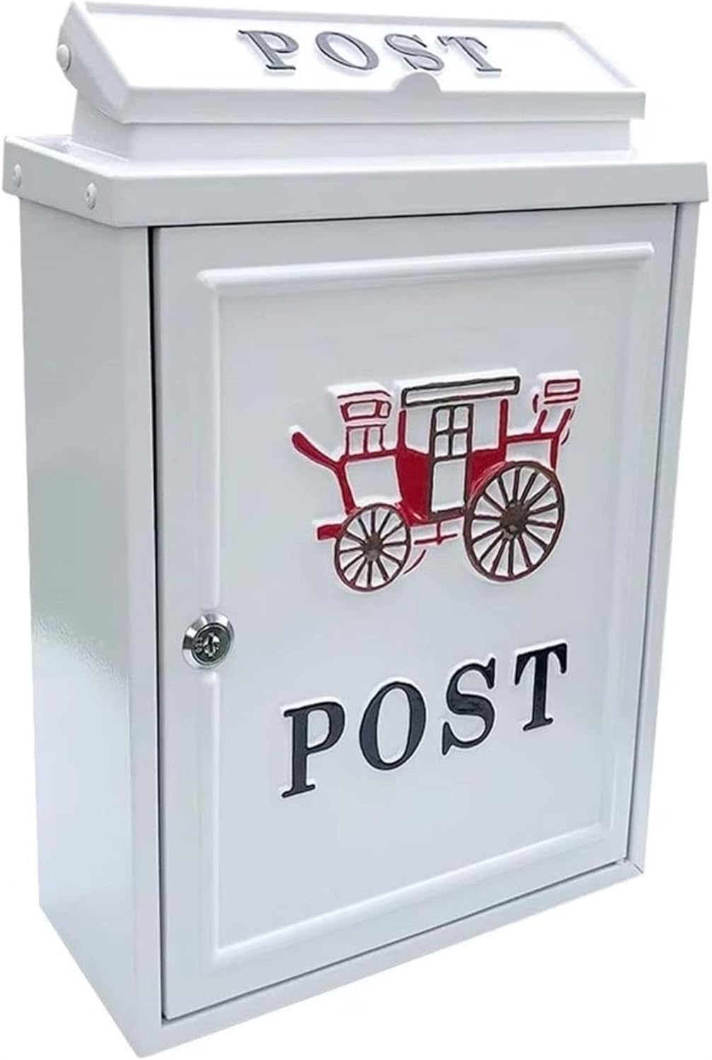 Wall-Mount Mailboxes Metal Large Mailbox Posts Mailboxes for Outside Locking Mailbox Covers Outdoor Décor