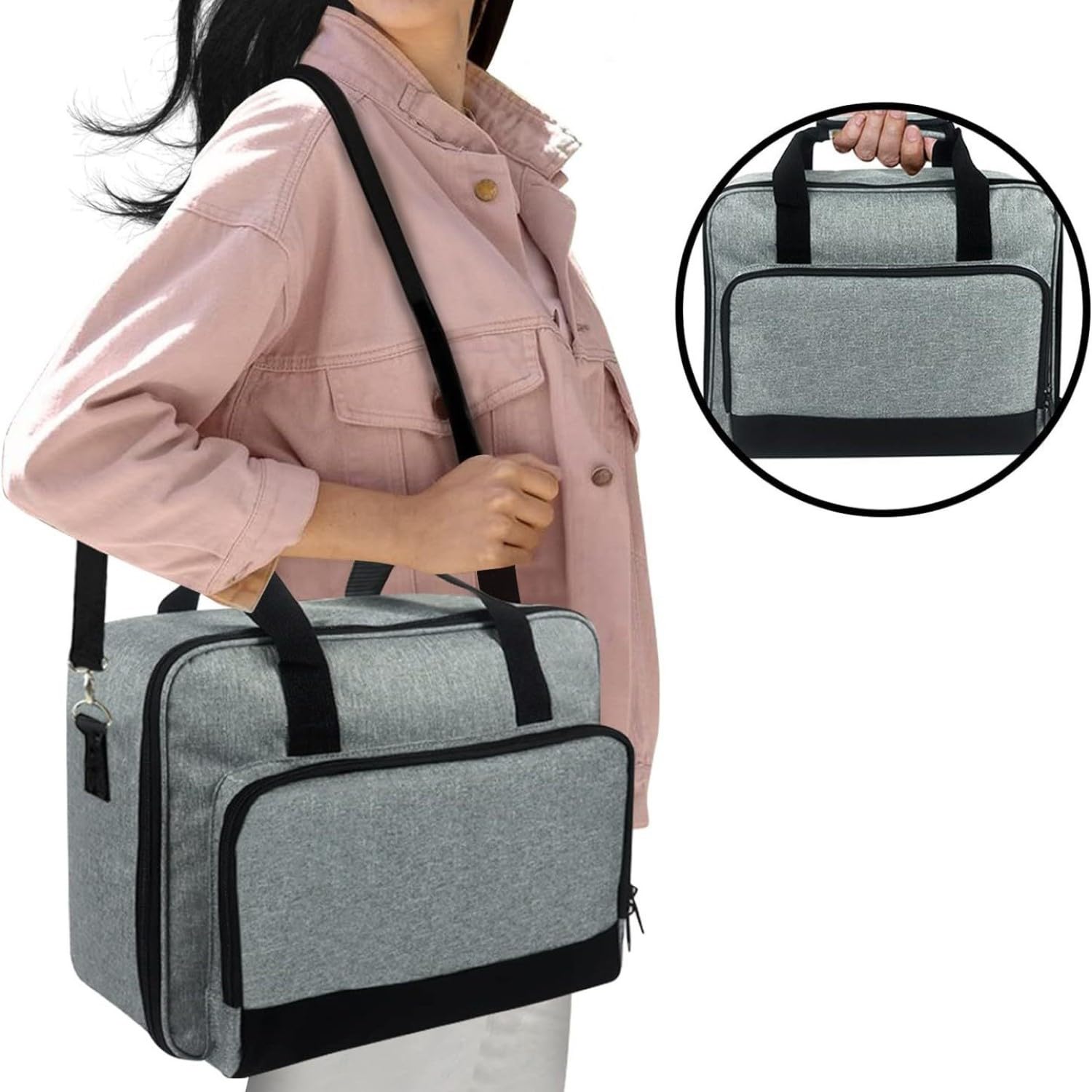 Beamertasche für Beamer, Projektor Reisetasche, Tragbar Projektor Tasche, Projektor-Tragetasche, Projektortasche, Projektor-Tasche mit Schultergurt, kompatibel mit den meisten großen Projektoren