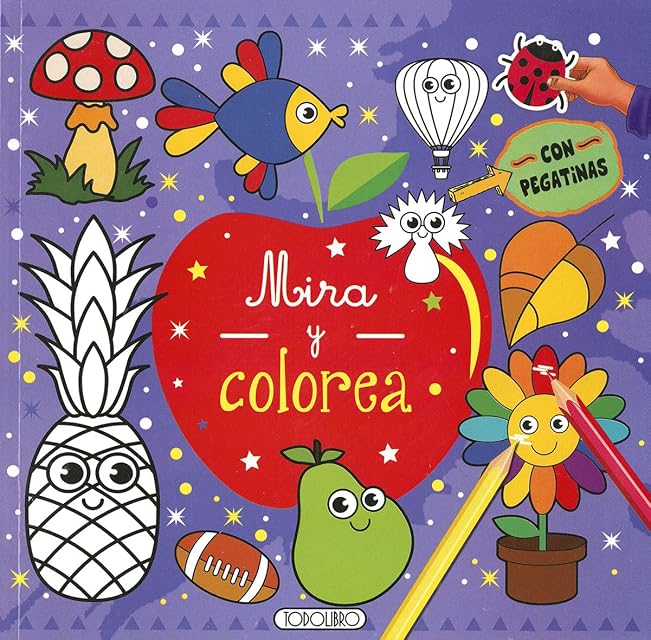 Portada de Mira y Colorea