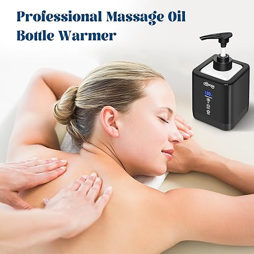 Miniatura 5 de Calentador de aceite de masaje, calentador digital profesional de loción eléctrica para spa, calentador de aceite automático portátil, crema