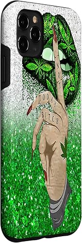 Miniatura 3 de Funda para iPhone 11 Pro Max Sexy Lips Green Cool Cannabis Marihuana Weed Pot Leaf 420