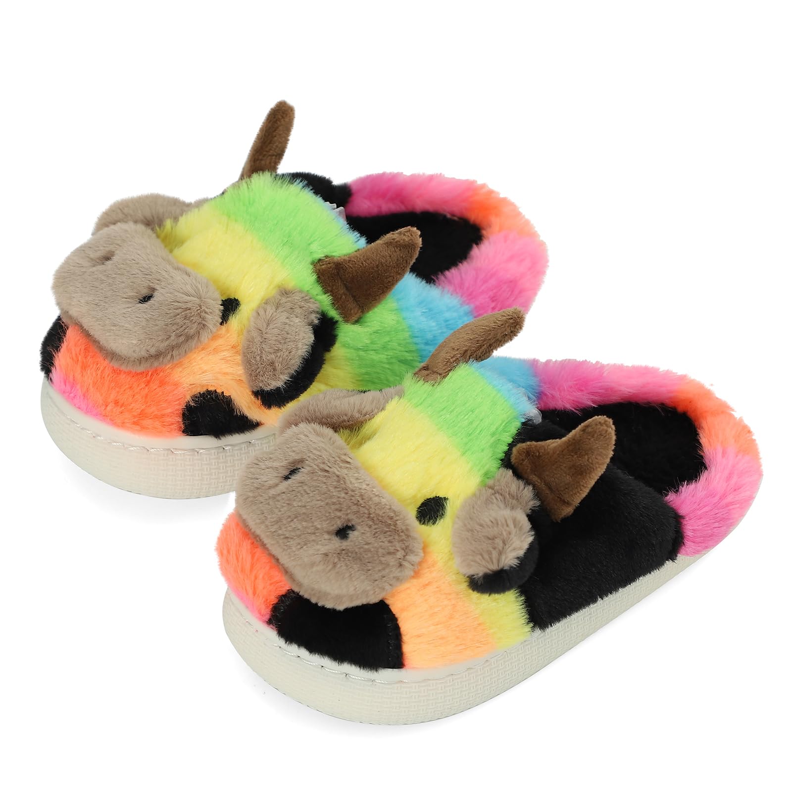 MASOCIO Pantuflas Niños Niñas Zapatillas de Estar por Casa Animales cogedor Calentar Antideslizante Talla 26-37 EU