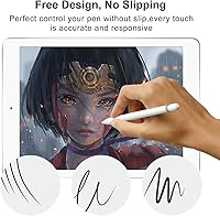 Vista 4 de XIRON [2 PACK] Paper Screen Protector for iPad 9th/8th/7th Generation (10.2 Inch, 2021/2020/2019), Matte PET Film for iPad 10.2, Write and Draw Like