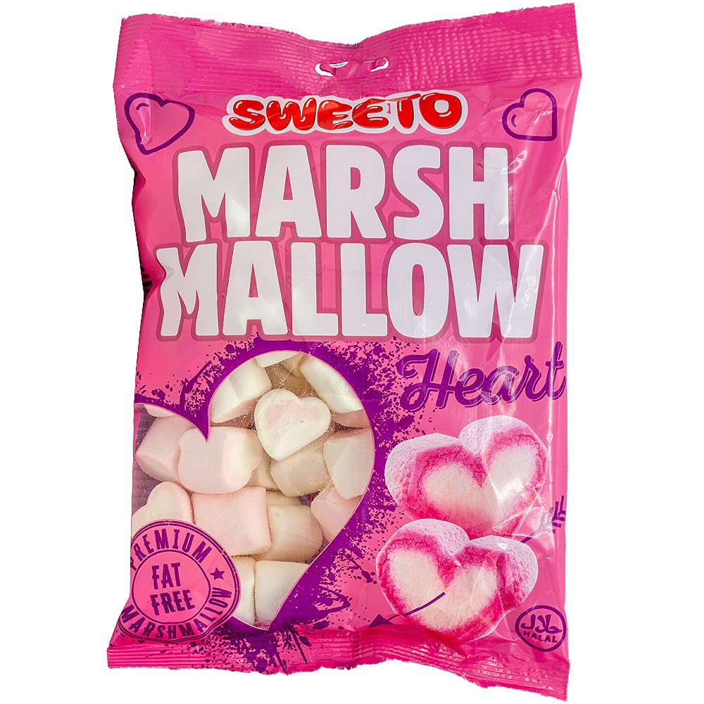 Sweeto Marshmallow Heart 140g (Halal) Amazon.in Grocery & Gourmet Foods