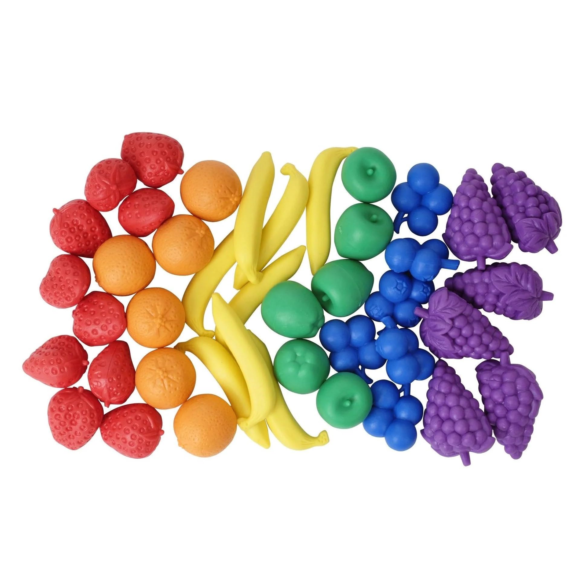 Sorting Counters Starter Packs - Early Learning & Motor Skills Maths Toy - SEN Montessori (Fruit - 24 Pk)