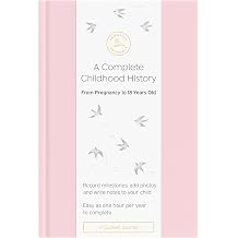 Promptly Journals, A Complete Childhood History From Pregnancy to 18 Years Old Blush Pink, Leatherette | Baby Book and Pregnancy Journal | Baby Memory Book