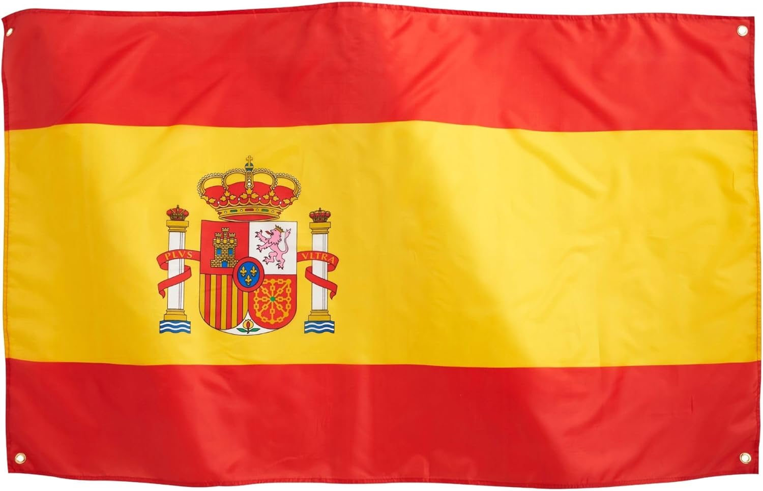 Runesol Spain Flag 3x5, 36x60 inches, Español Banner, 4 Grommets, Brass Eyelet in Every Corner, Premium Flags, Inside, Outside, Vivid Colours