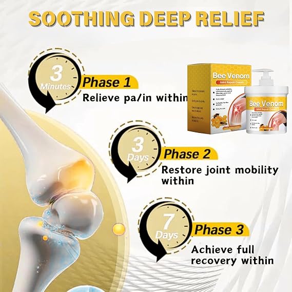 Bee Venom Joint Repair Cream, Advanced Joint and Bone Cream, 100g