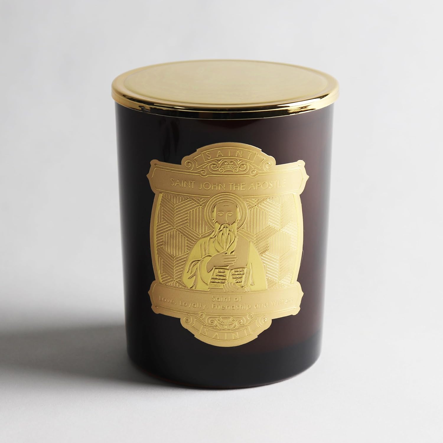SAINT John the Apostle Scented Candle with Prayer and Prayer Coin, Saint of Love, Loyalty, Friendship and Writers, Soy Coconut Aromatherapy Candle with 80 Hour Burn Time, Special Edition