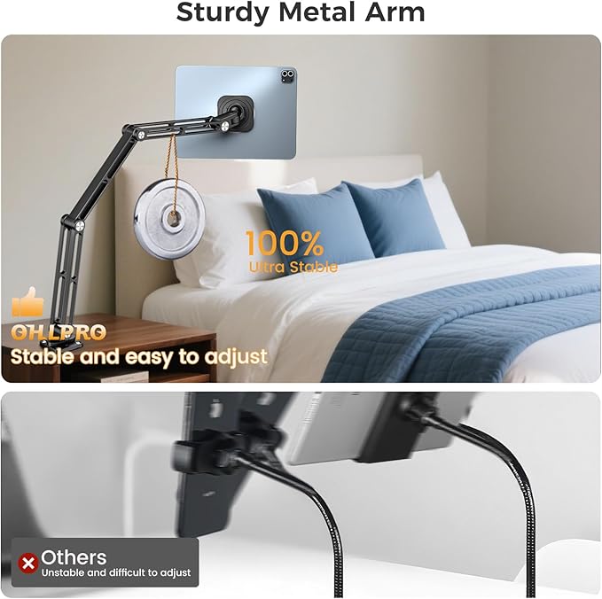 Soporte magnético de pared para tablet OHLPRO aluminio 360° miniatura 4