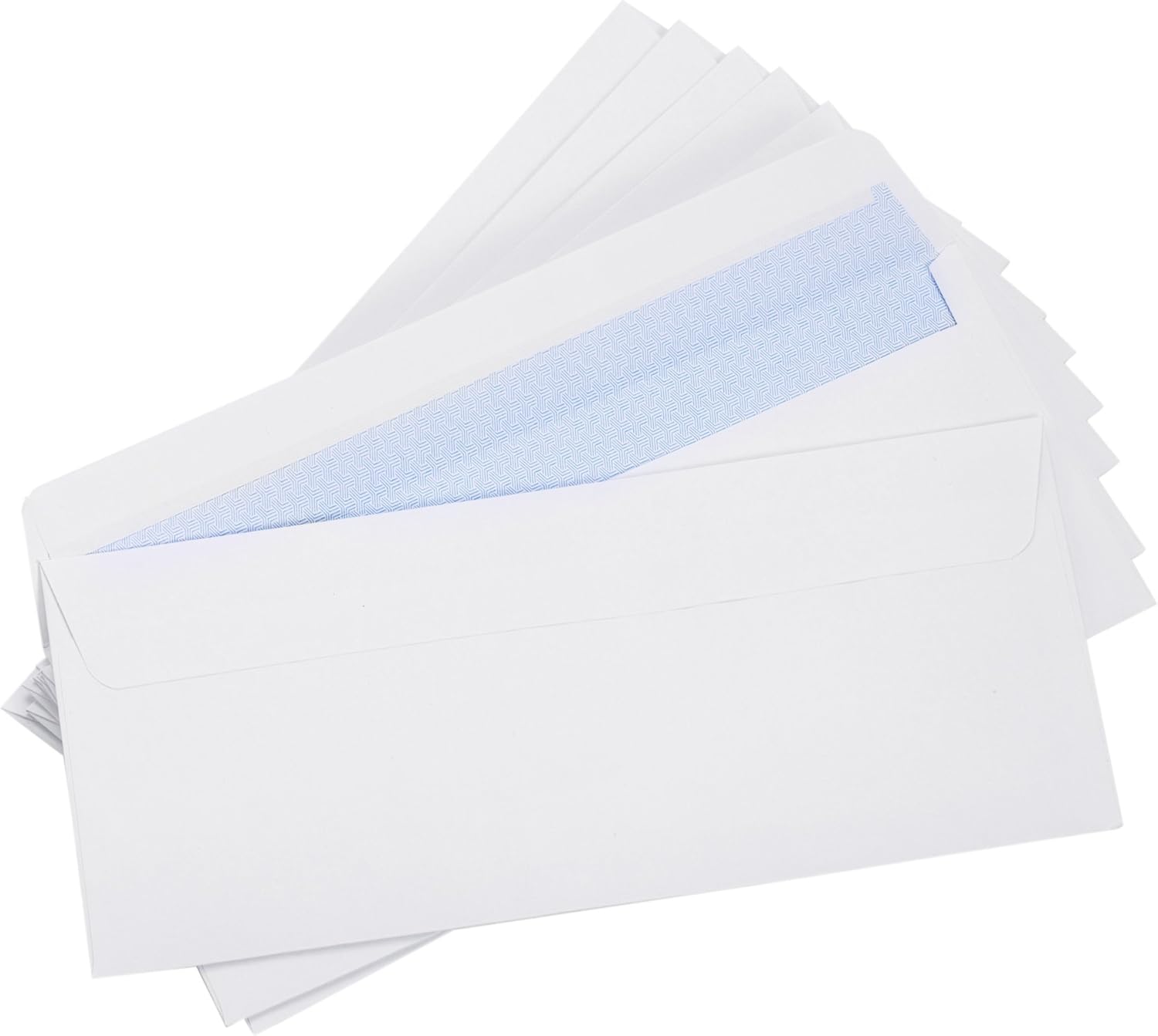 500#8 Double Window Check Envelopes SELF SEAL, Adhesive Tinted Security Envelopes Compatible for Quick-book Checks, Business Checks - 3 5/8" x 8 11/16", (Not for Invoices)