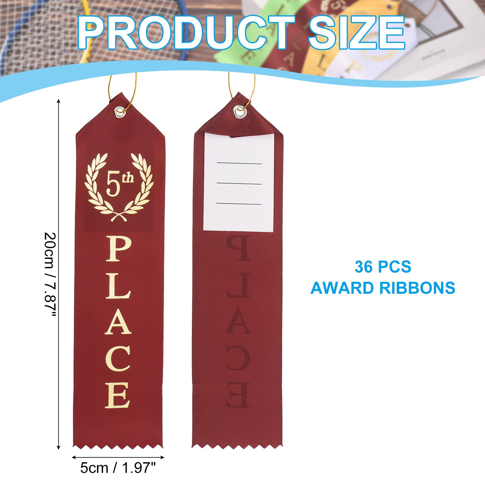 PATIKIL Nastri Premio, 18 Pz 1° 2° 3° 4° 5° 6° Posto Medaglia Nastro