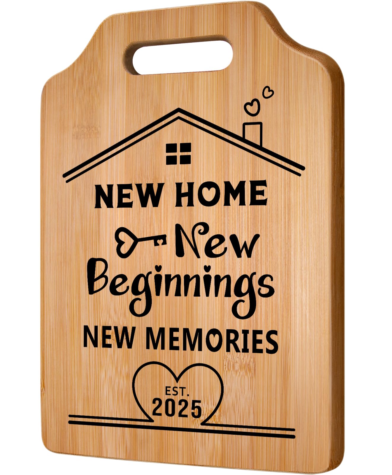 New Home Gifts, House Warming Gifts New Home, Creative Bamboo Cutting Board Housewarming Gift, Unique Housewarming Gift for Couple, Friends