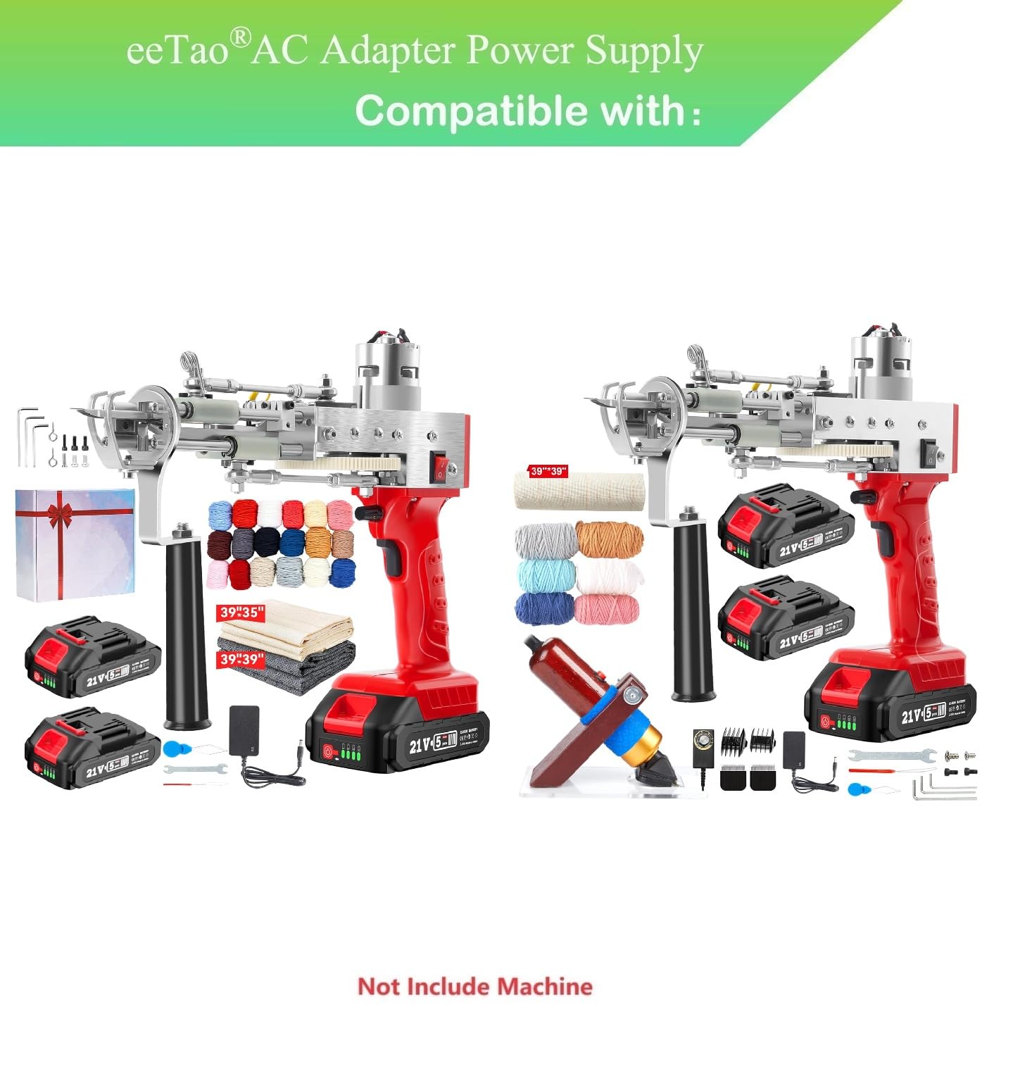 Battery Charger - Replacement 21V 4.0Ah Battery Charger for GROWORT Cordless Leaf Blower, Multi-Protection Safety System with 2 Hours Fast Charge