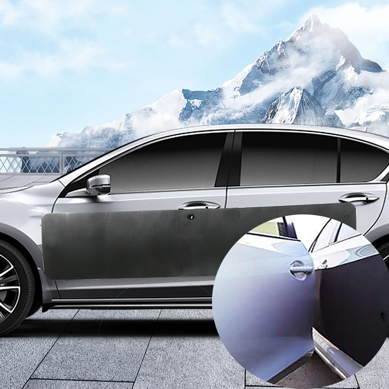 Pegatinas Protectoras de Borde de Puerta de Coche, Removible Magnética Protección Lateral de Vehículos, Protectores Abolladura Anti Choques para Garaje