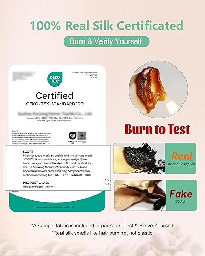 Miniatura 9 de BeeVines Máscara para dormir, paquete de 2 máscaras de ojos de seda pura 100% natural real con correa ajustable para dormir, cubierta de sombra de