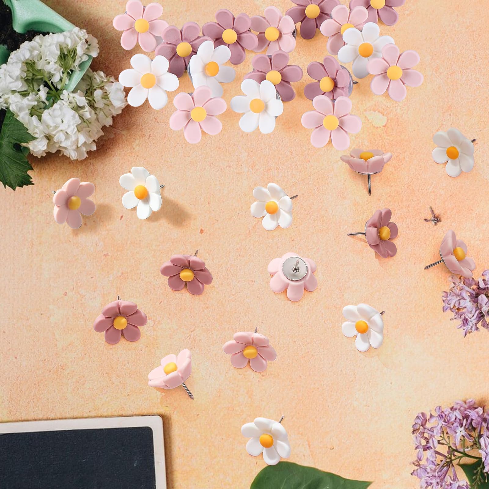 30-Pack Cute Bee Push Pins – Decorative Thumb Tacks For Cork Boards, Bulletin Boards, Photo Walls & Office 11 thumbnail image