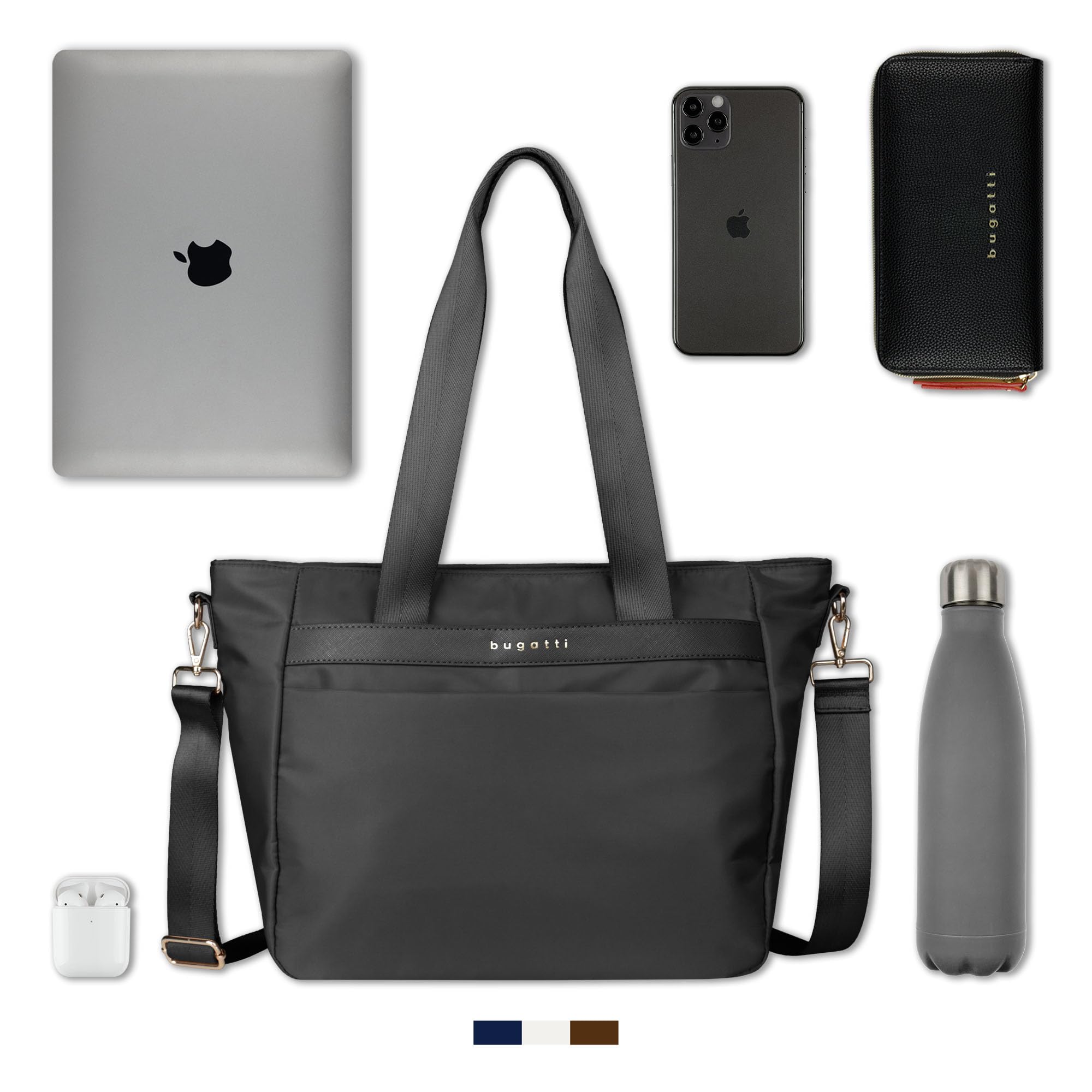 bugatti Mare 2.0 Shopper-Tasche für Damen, leichte & große Tote Bag mit vielen Fächern
