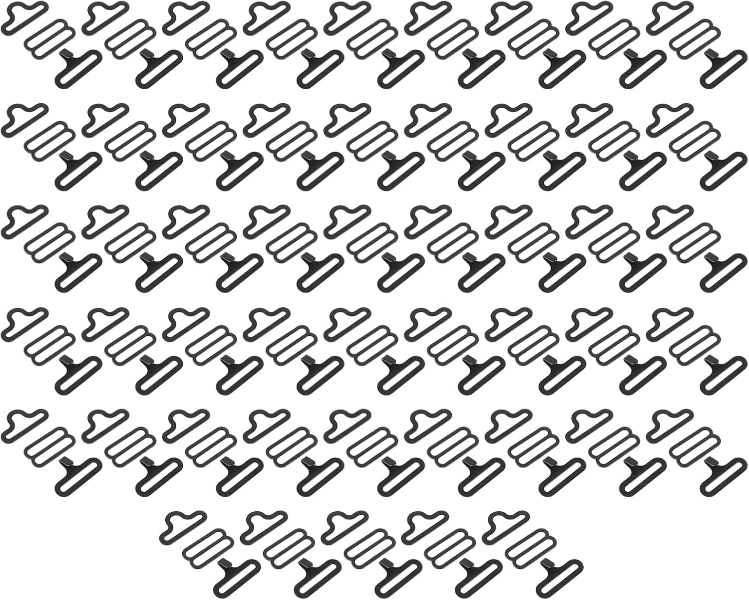 Fafeicy 50sets Bow Tie Clips, Metal Adjustable Bow Tie Hardware Cravat Clip Hook Fastener Necktie Strap, Hand Tools & Accessories