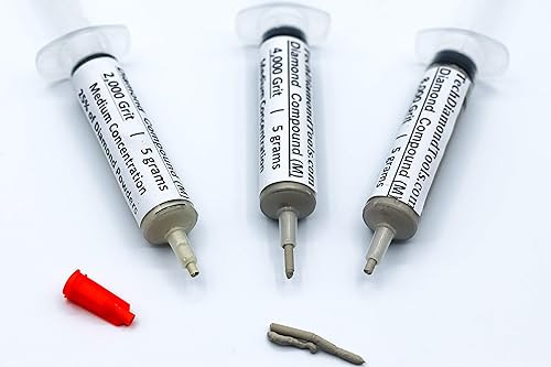 Vista 232 de TechDiamondTools Kit de 3 pasta de pulido compuesto de pulido de diamante fabricado en Estados Unidos 14000 100000 200000 grano para mármol vidrio