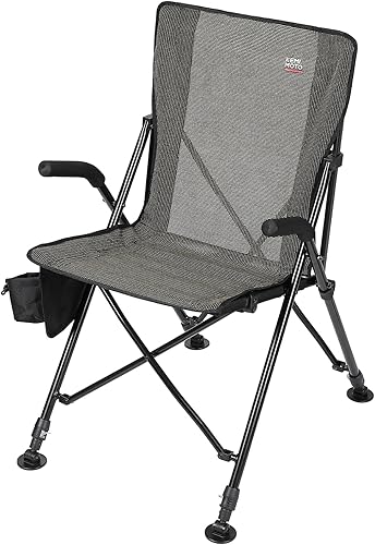 KEMIMOTO Silla plegable portátil y ligera para camping, altura ajustable de 4 patas, capacidad de 220 libras, cómoda, transpirable, asientos