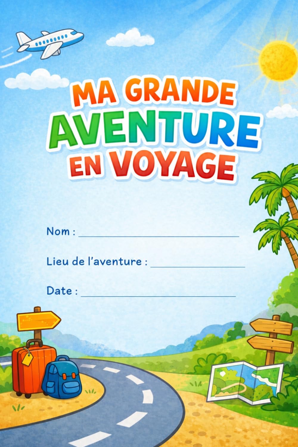 Ma grande aventure en voyage: Cahier de voyage pour enfants de 6 à 8 ans – Activités ludiques et éducatives pour les vacances, la voiture et l’avion.