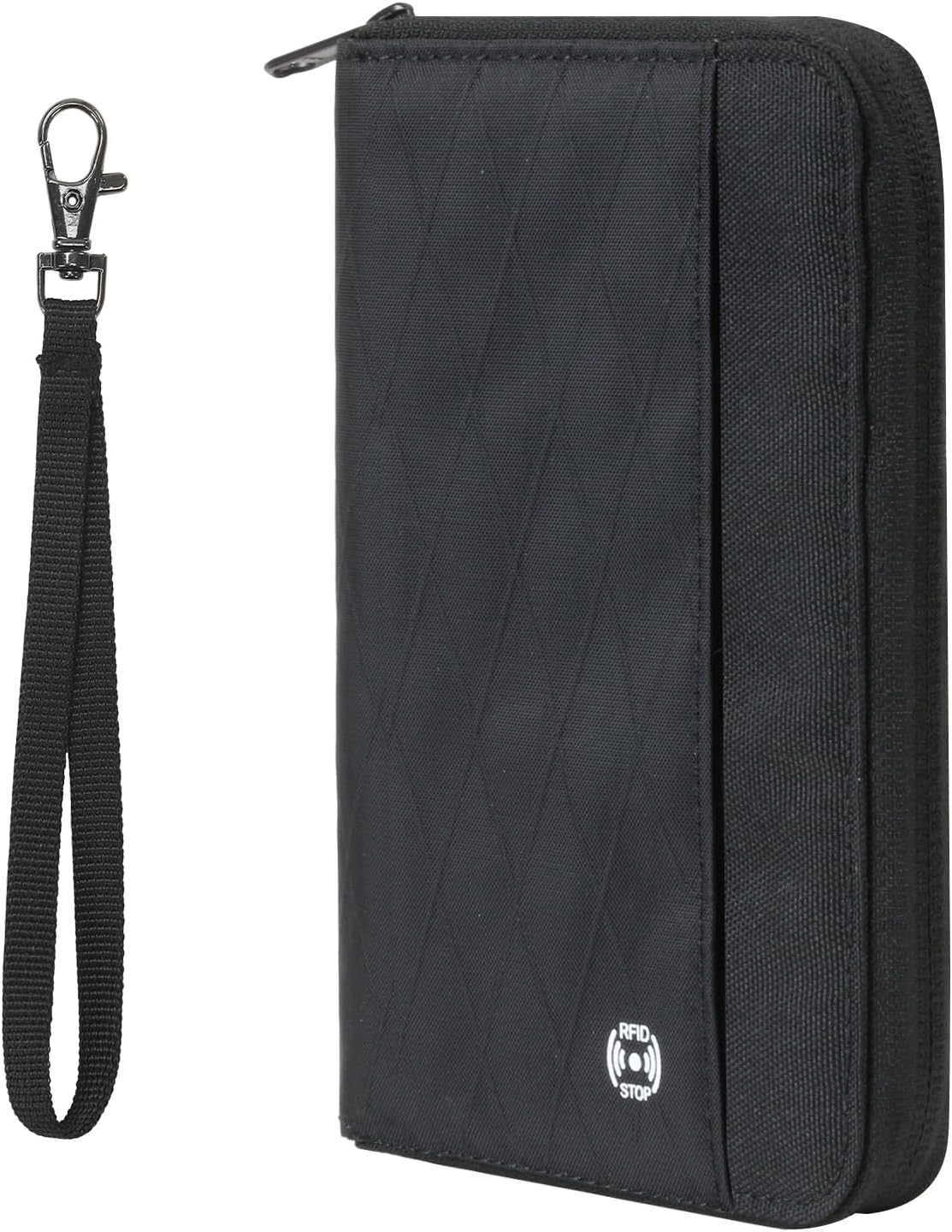Travel Passport Wallet – RFID Blocking Passport Holder Travel Document Organizer with Wrist Strap Lightweight Single Card Pouch Portable Credit Card Case for Women & Men (Black) Travel Passport Wallet – RFID Blocking Passport Holder Travel Document Organizer with Wrist Strap Lightweight Single Card Pouch Portable Credit Card Case for Women & Men (Black)