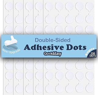 Museum Putty Double Sided Sticky Dots-Poster Mounting Putty for Wall-Removable Adhesive Clear Glue Dots Non-Damaging Sticky Tack for Decor,Crafts, Balloons,Festival Party Decorations 200PCS