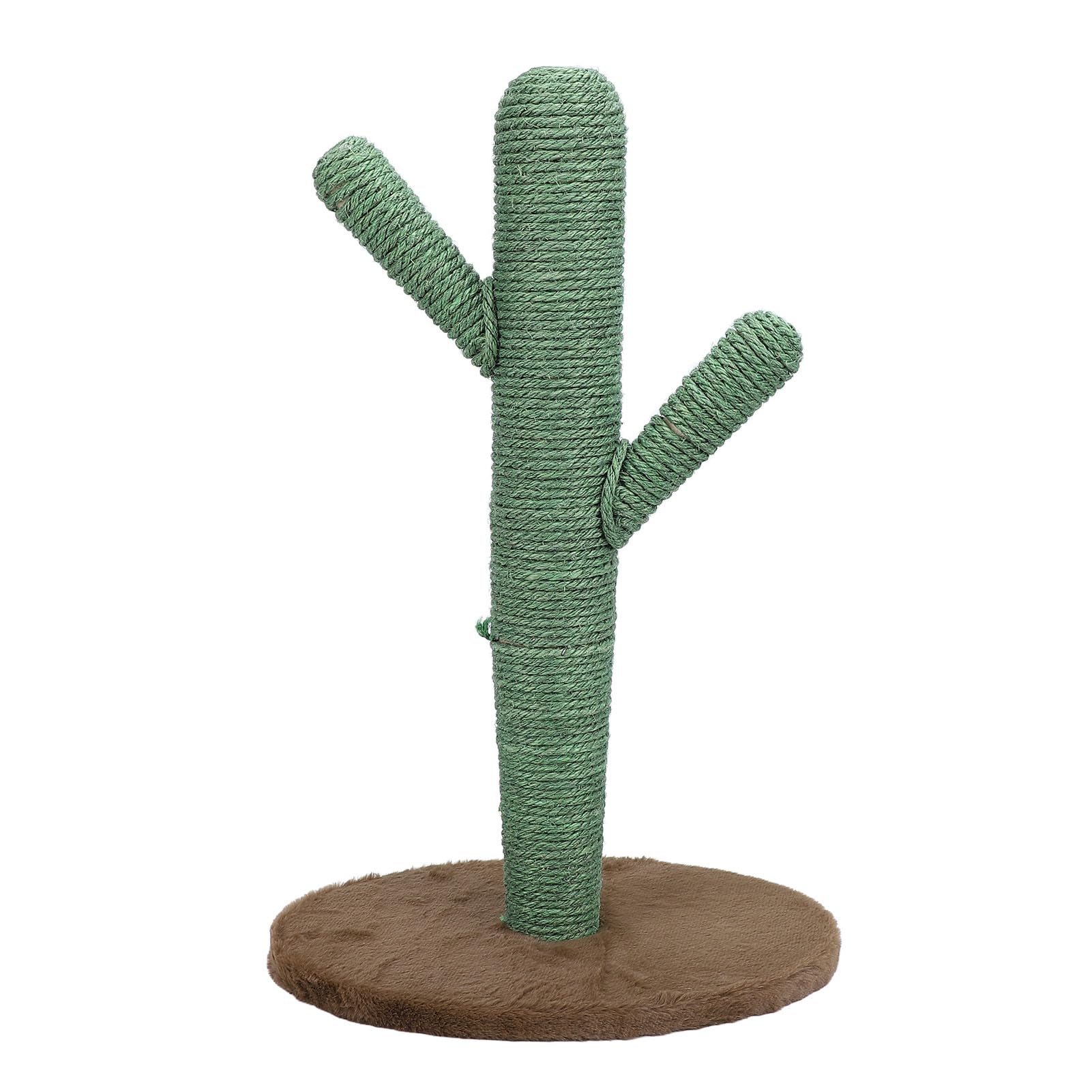 Cat Coçar Post Móveis Proteção Estável Base Sisal Pine Wood Cactus Scratcher Árvore para