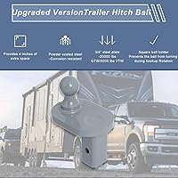 Vista 3 de GNXA4085 - Extensor de enganche de cuello de cisne compatible con enganches de cuello de cisne B&W Turnoverball, extensor de desplazamiento de 4