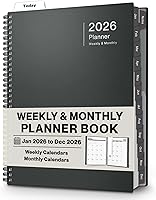 Dunwell 2026 Planner 8.5x11 Large Weekly Monthly Organizer: Laminated Tabs, Bookmark, Stickers, Notes & Pockets