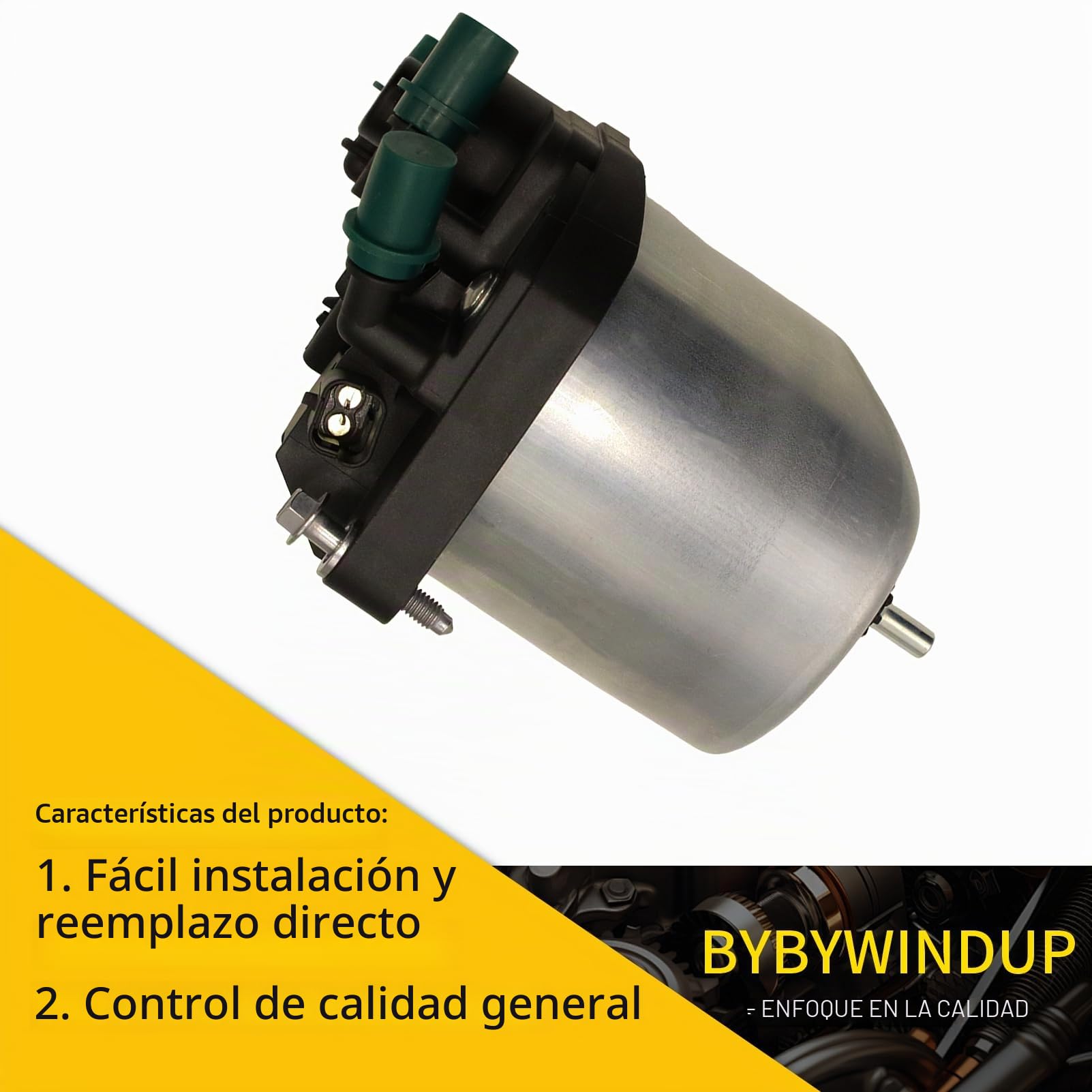 Filtro de combustible compatible con Berlingo C3 II C4 Picasso 207 208 301 308 3008 508 Repuesto para 9809721080 1906.E6