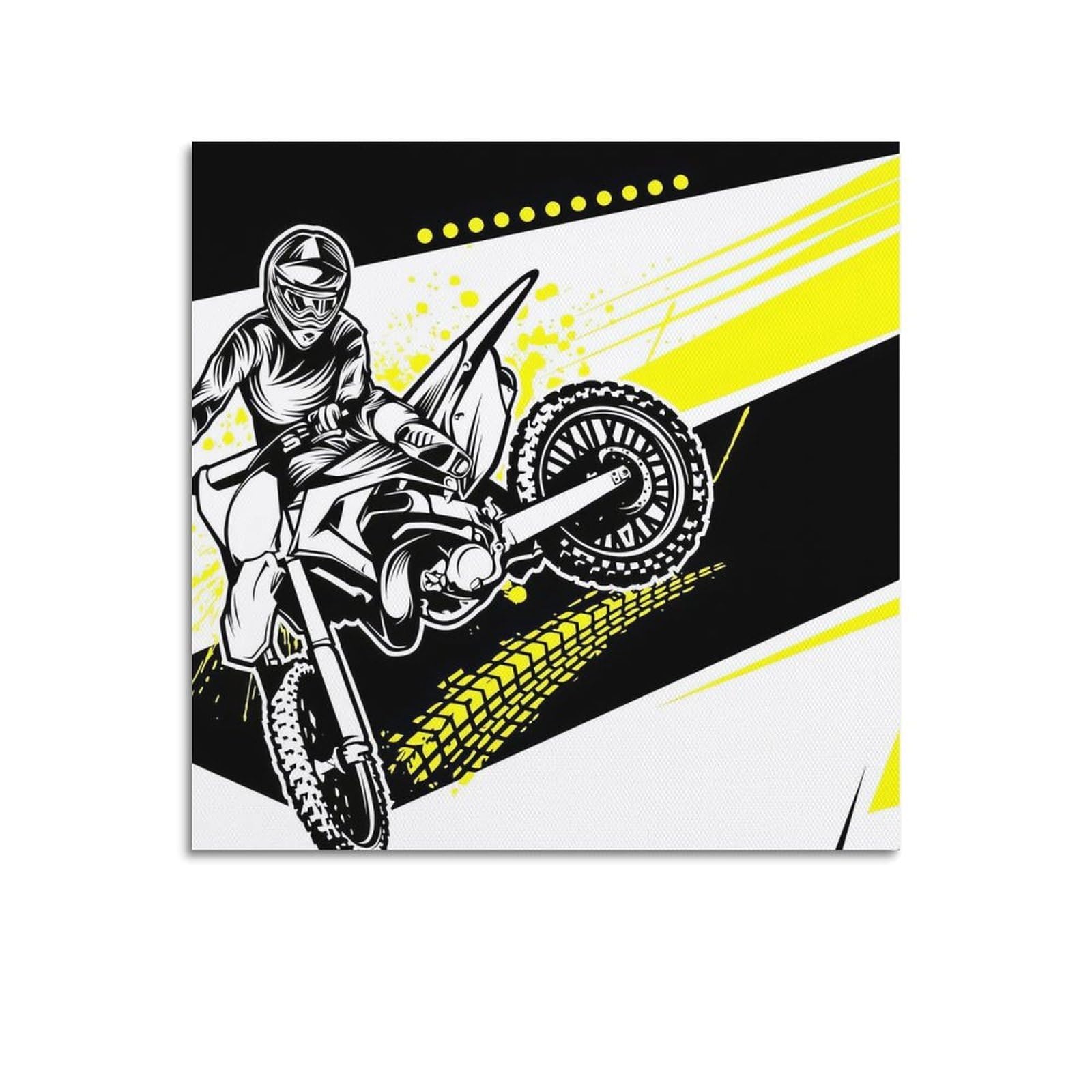 MJZLQN Vintage Motorbike Sports Poster Poster Decorative Painting Canvas Wall Posters And Art Picture Print Modern Family Bedroom Decor Posters 28x28inch(70x70cm)
